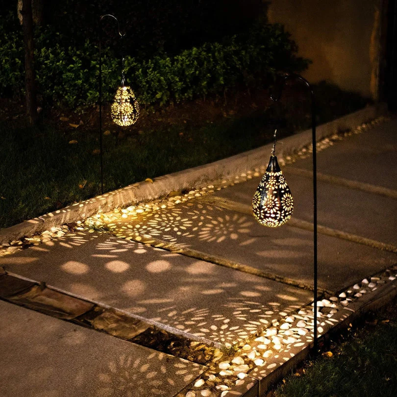 Solar Outdoor Pendant Light – LumaBright