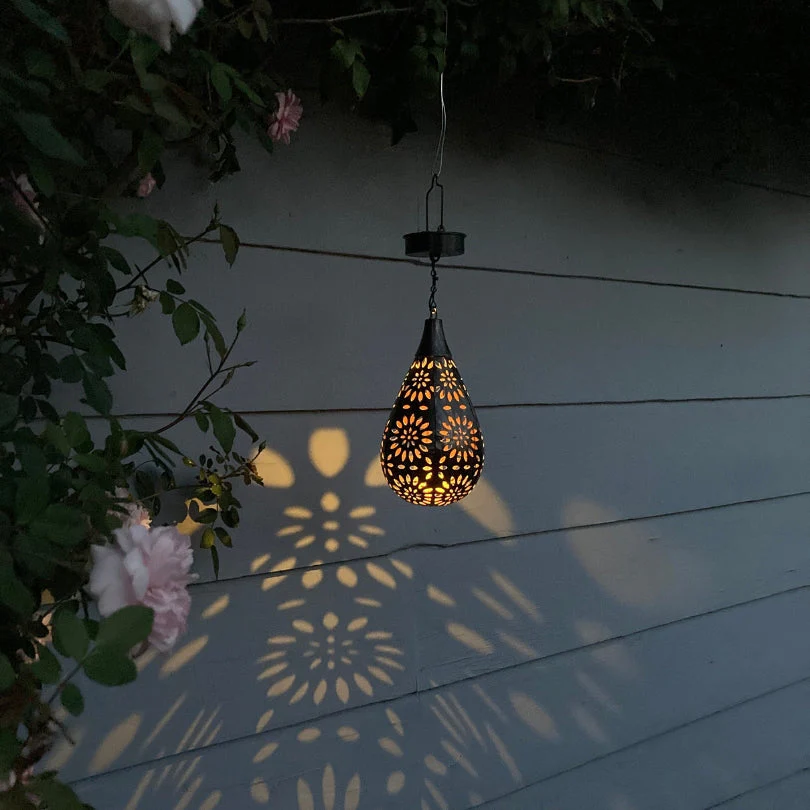 Solar Outdoor Pendant Light – LumaBright