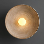 Abajur de Parede Japonês Wabi-Sabi - ZenGlow Redondo