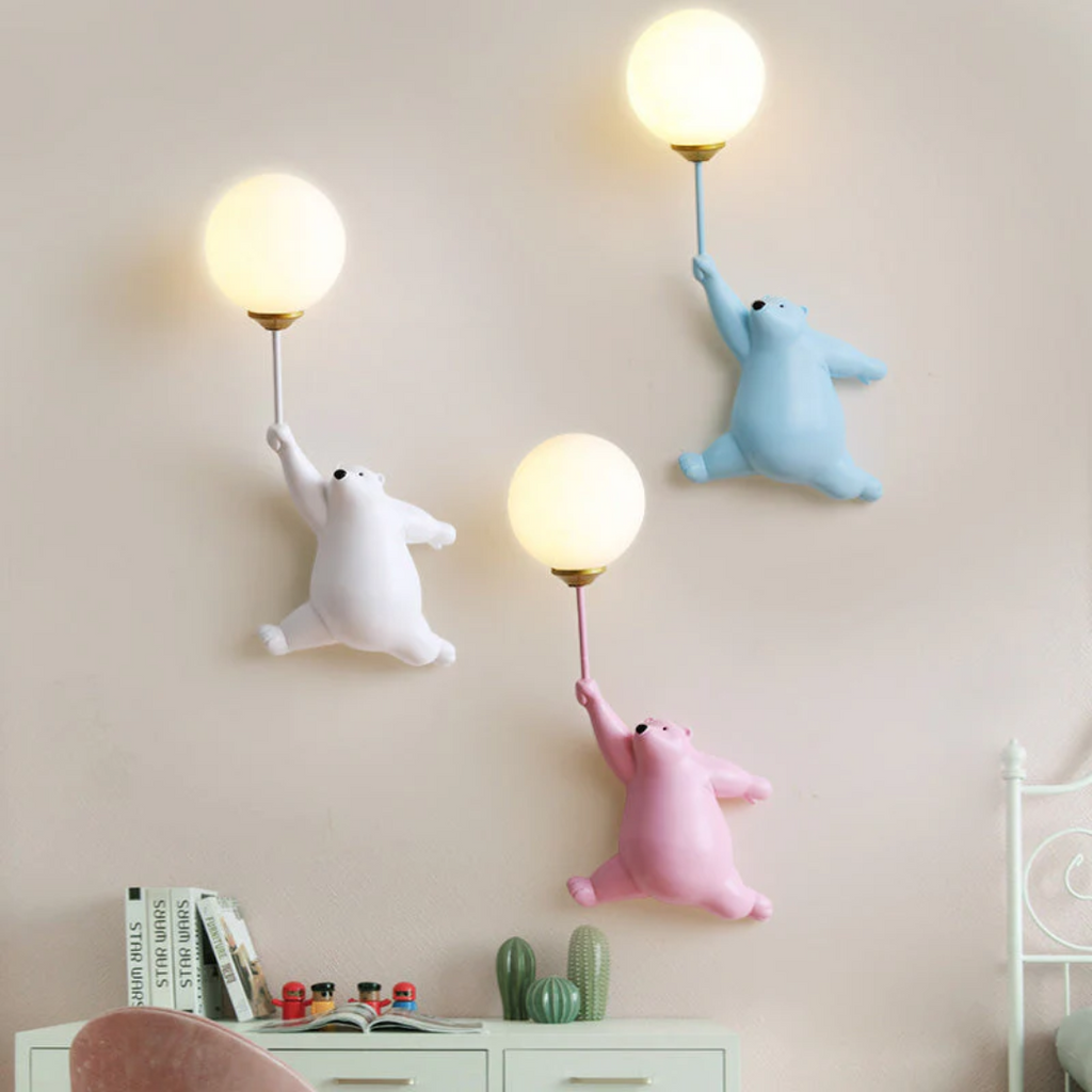 Abajur de Parede LED Urso - TeddyGlow