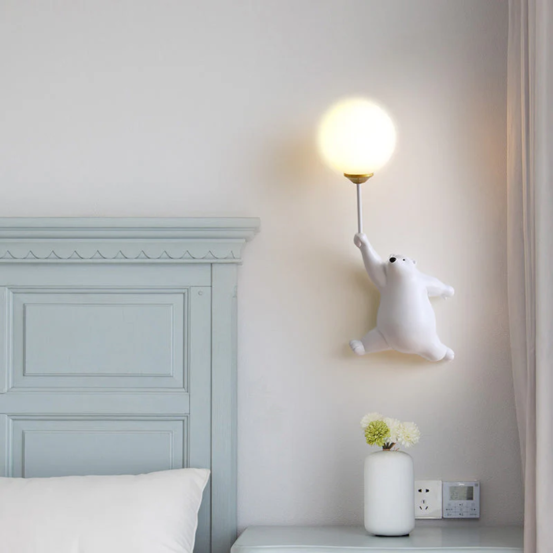 Abajur de Parede LED Urso - TeddyGlow