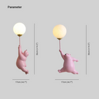 Abajur de Parede LED Urso - TeddyGlow