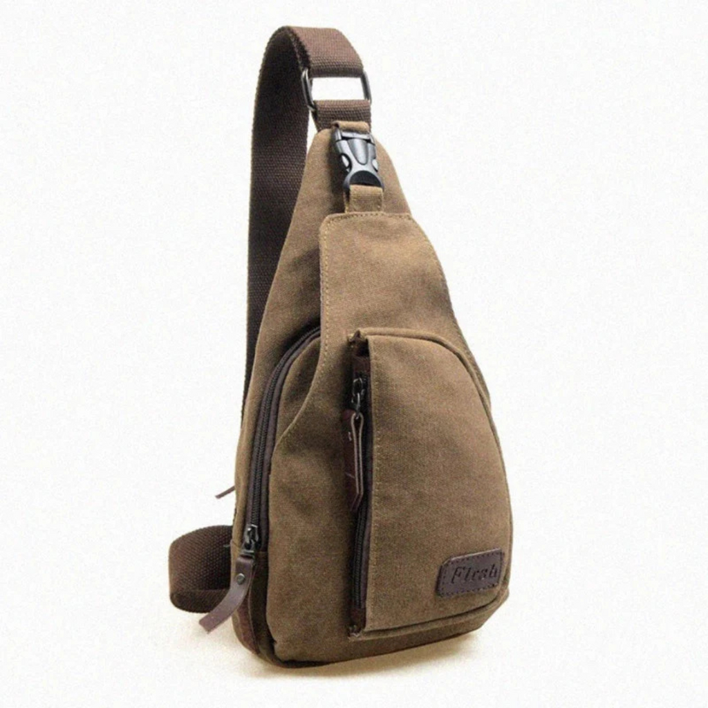 Bolsa Crossbody Masculina com Múltiplos Compartimentos