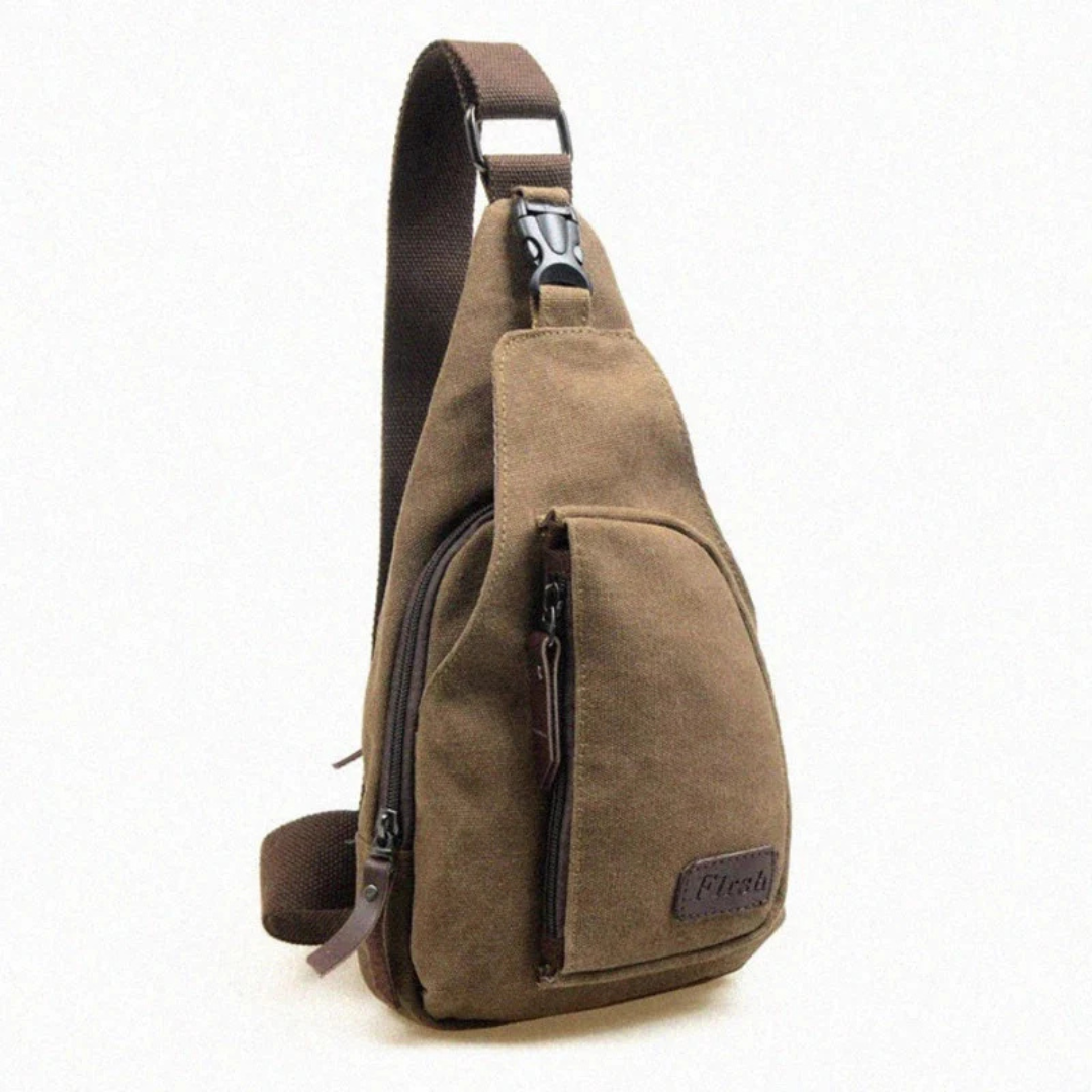 Bolsa Crossbody Masculina com Múltiplos Compartimentos