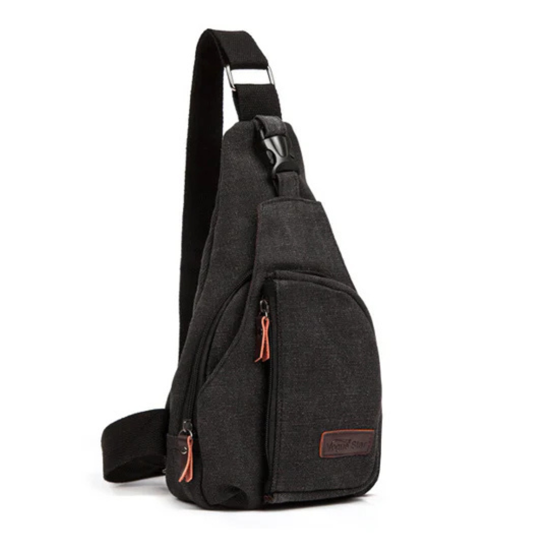 Bolsa Crossbody Masculina com Múltiplos Compartimentos