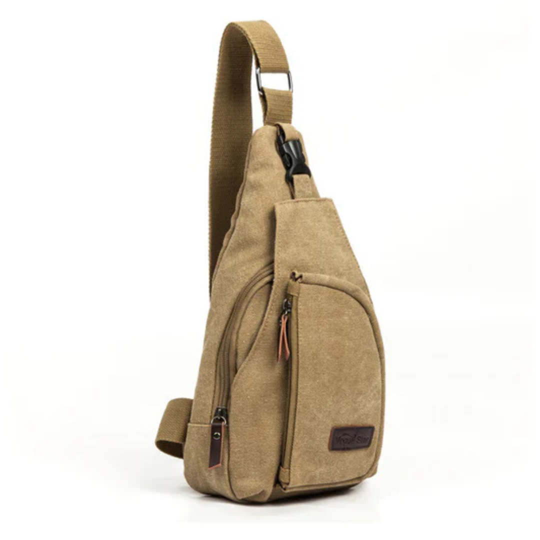 Bolsa Crossbody Masculina com Múltiplos Compartimentos