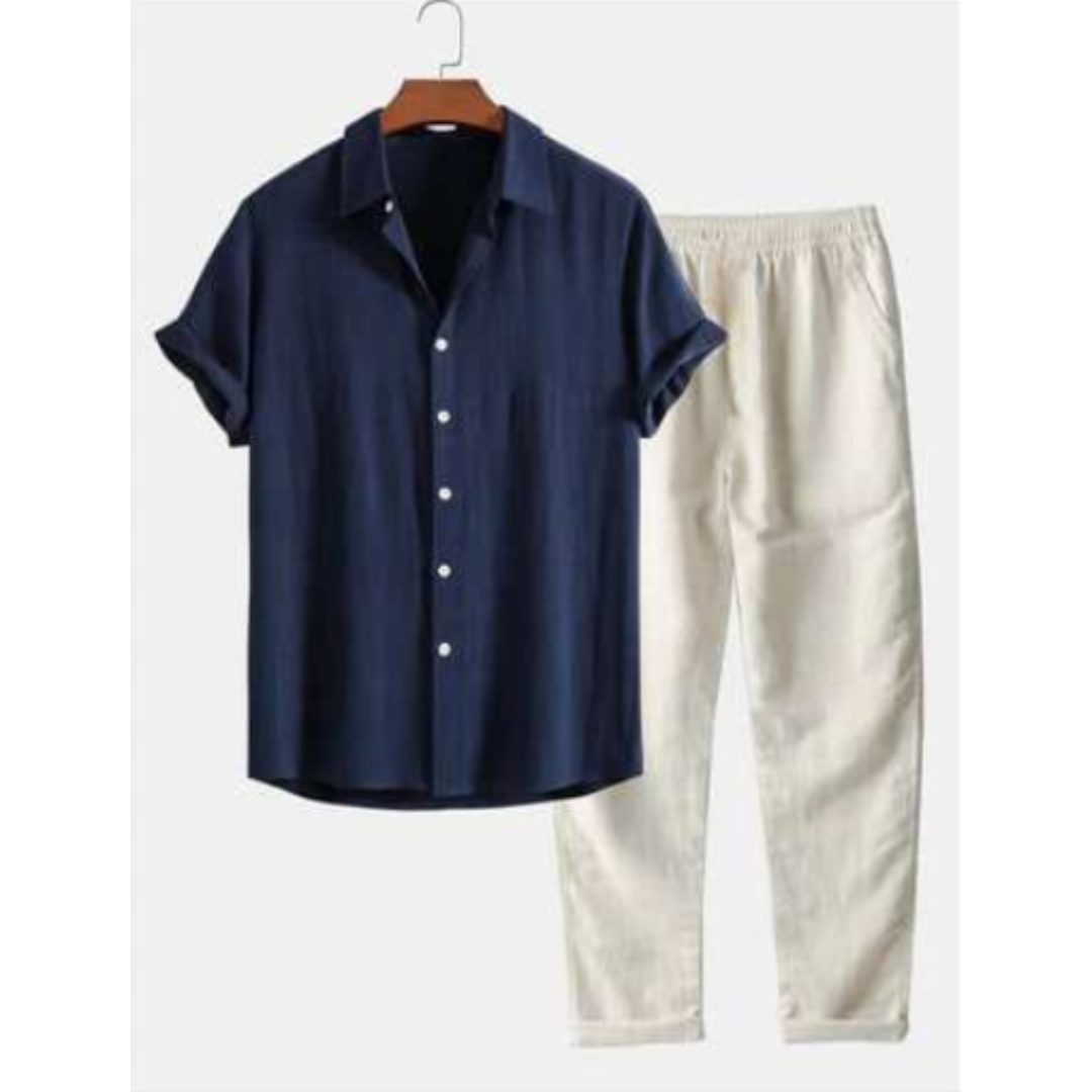 Conjunto Masculino de Verão em Duas Peças | Estilo Casual