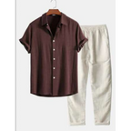 Conjunto Masculino de Verão em Duas Peças | Estilo Casual