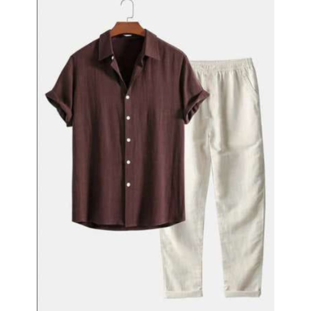 Conjunto Masculino de Verão em Duas Peças | Estilo Casual