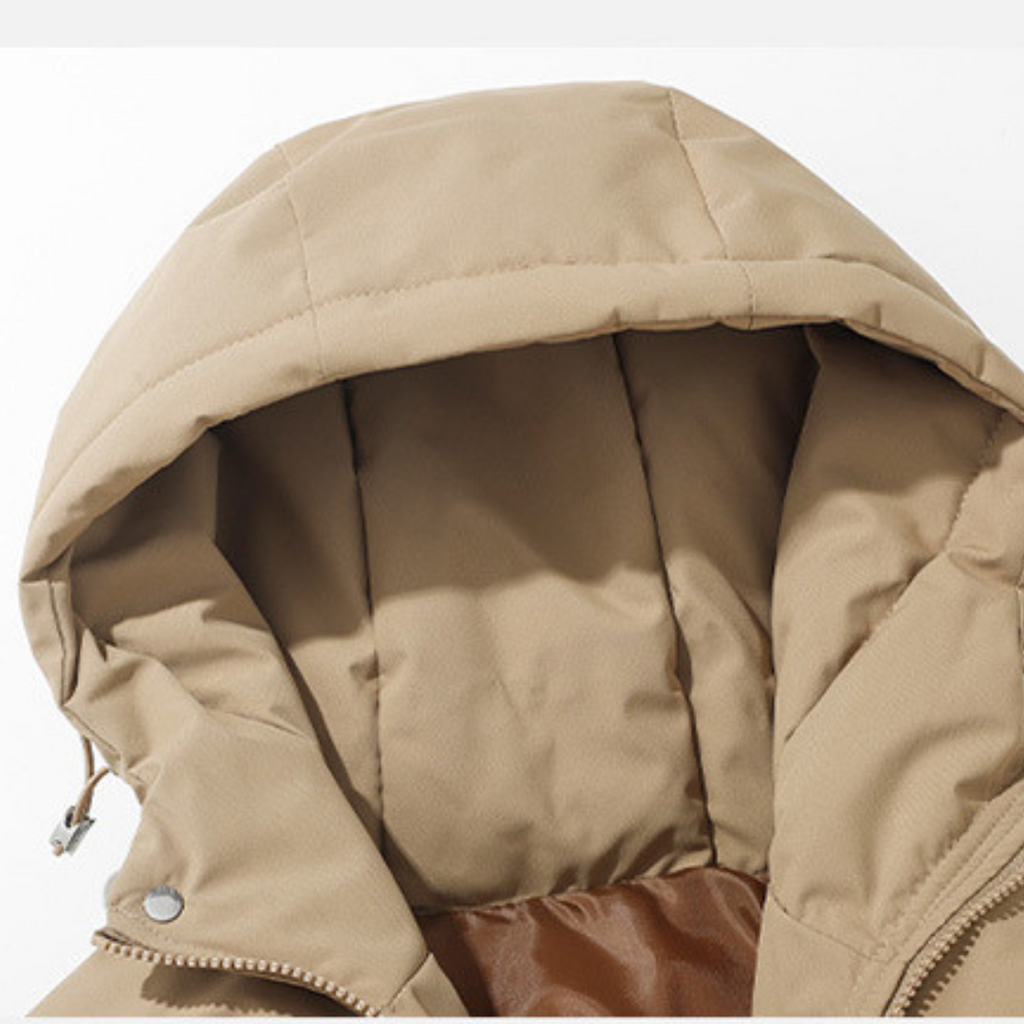 LIVAA – Casaco Puffer Masculino com Capuz para o Inverno