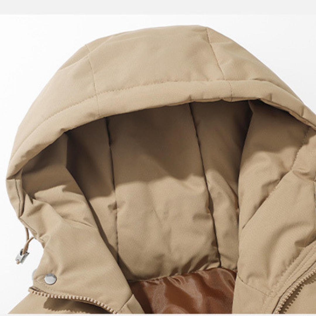 LIVAA – Casaco Puffer Masculino com Capuz para o Inverno