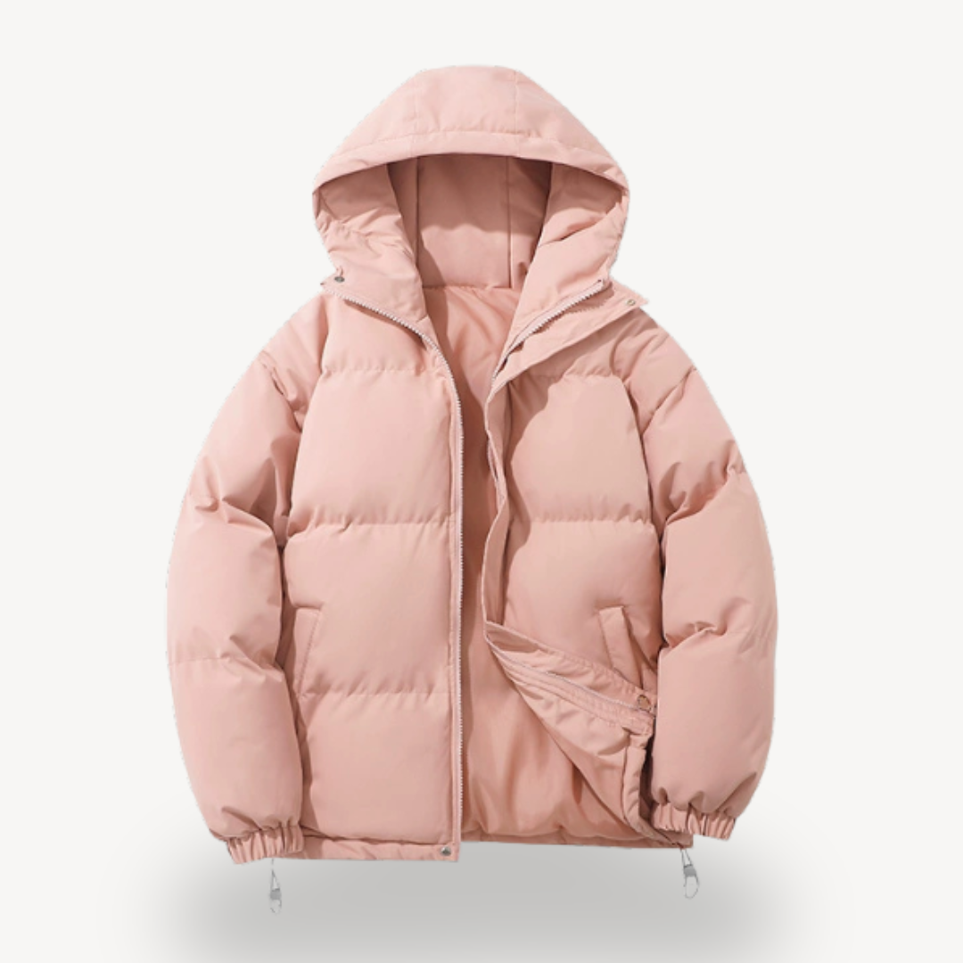 LIVAA – Casaco Puffer Masculino com Capuz para o Inverno