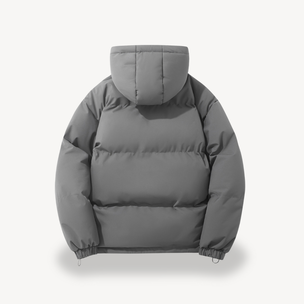 LIVAA – Casaco Puffer Masculino com Capuz para o Inverno