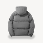 LIVAA – Casaco Puffer Masculino com Capuz para o Inverno