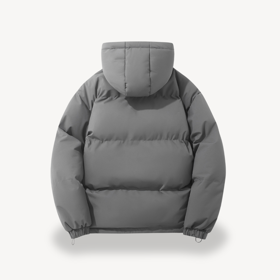 LIVAA – Casaco Puffer Masculino com Capuz para o Inverno