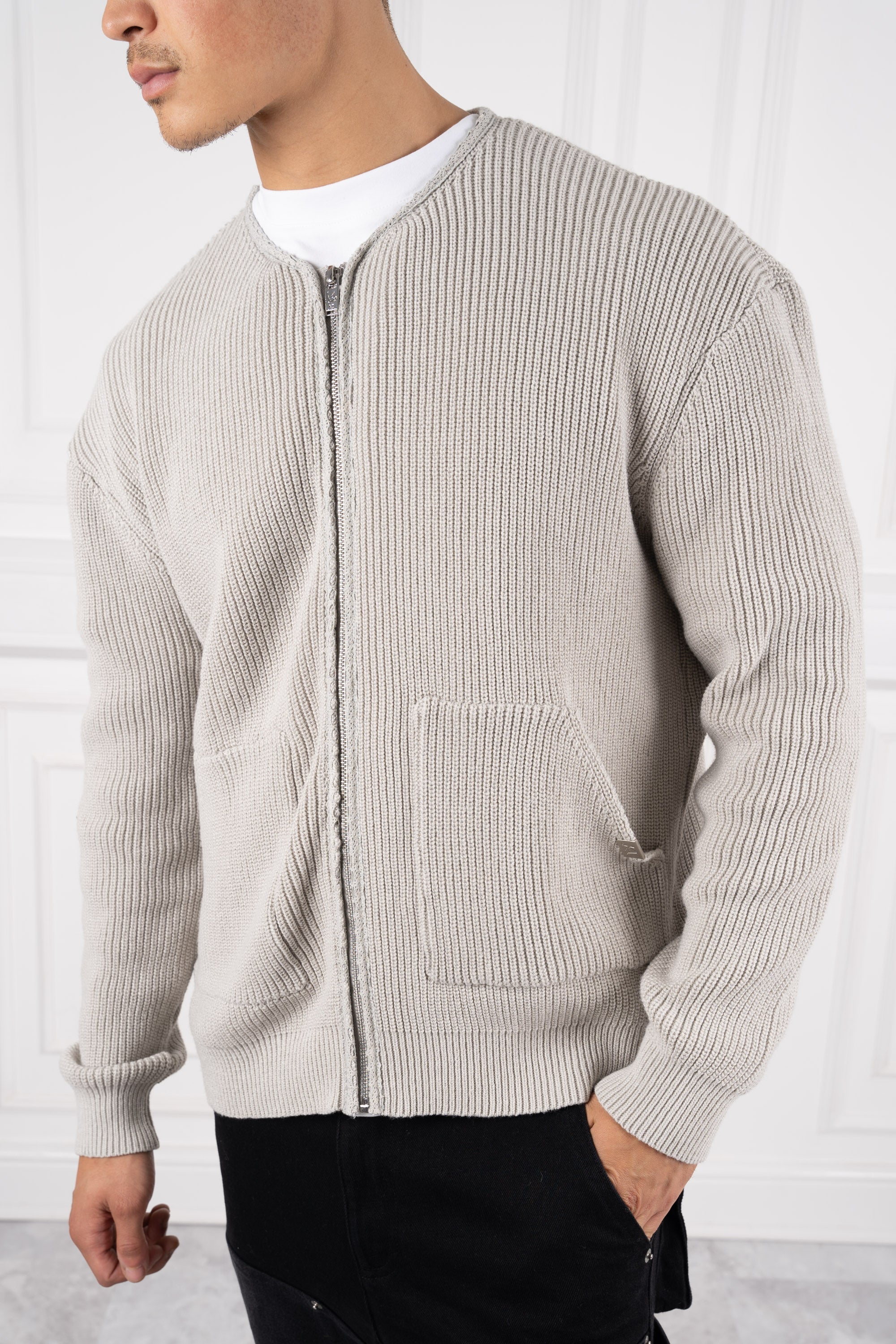TOVO – Colete de Inverno Masculino com Textura Canellada