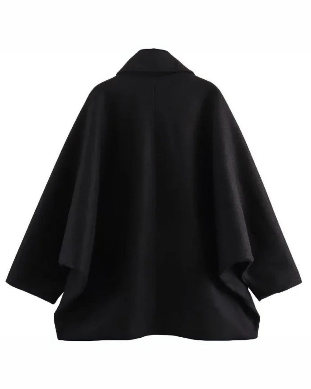 Casaco Oversized de Lã Confortável para o Outono com Botões – Feminino