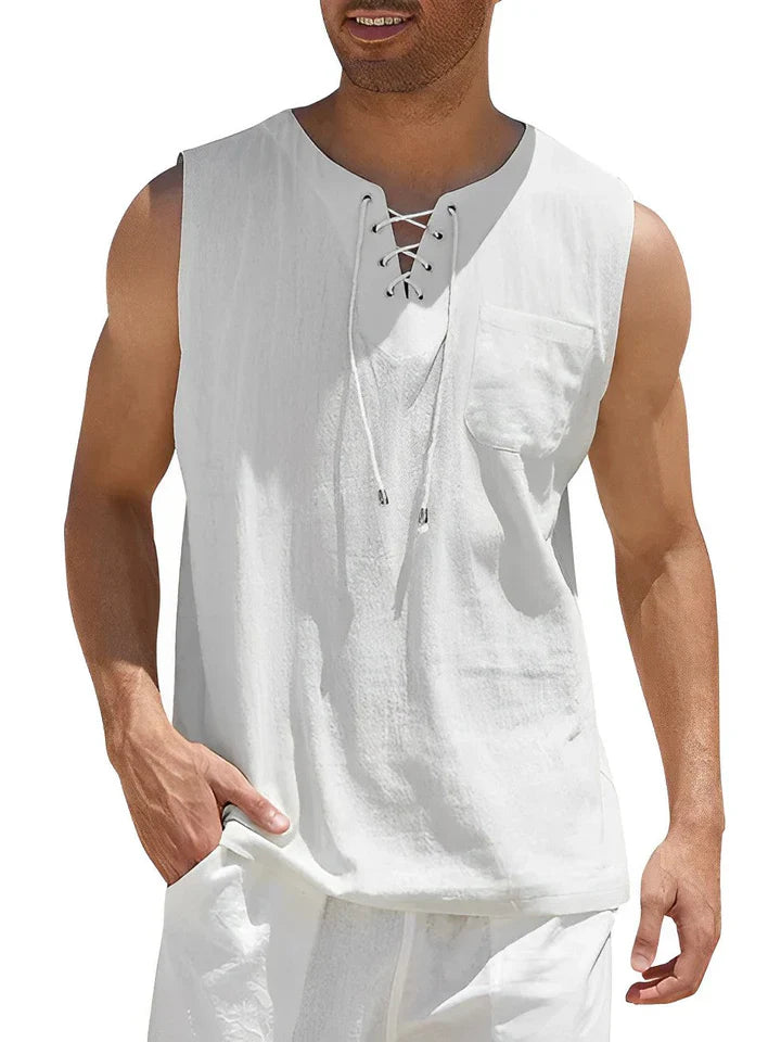 Ryne | Camisola de Verão Confortável Sem Mangas para Homens
