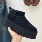 Botas Ultra Mini Ugg Femininas – Botins Confortáveis com Plataforma e Detalhes em Pêlo