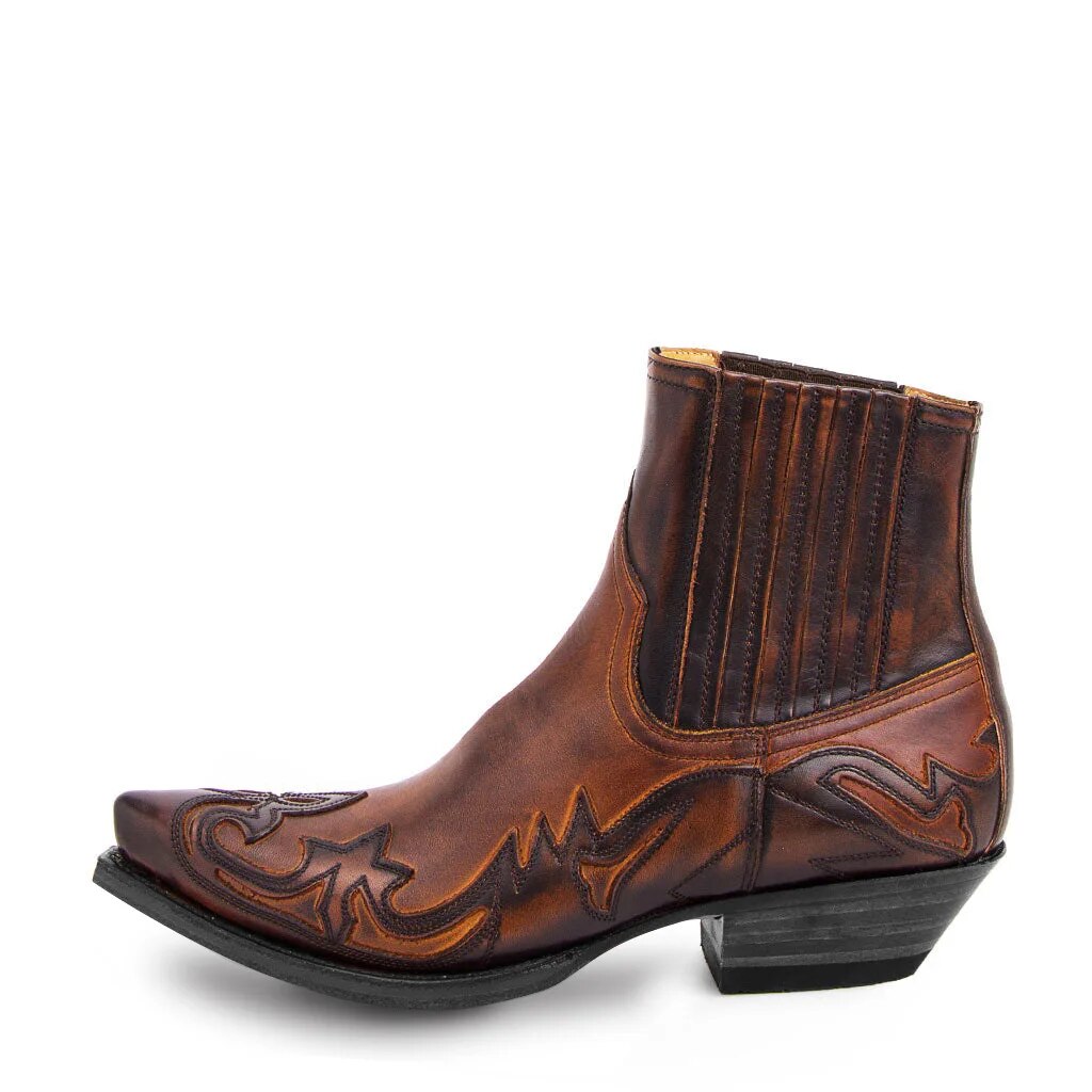 Botas Confortáveis Masculinas Estilo Cowboy