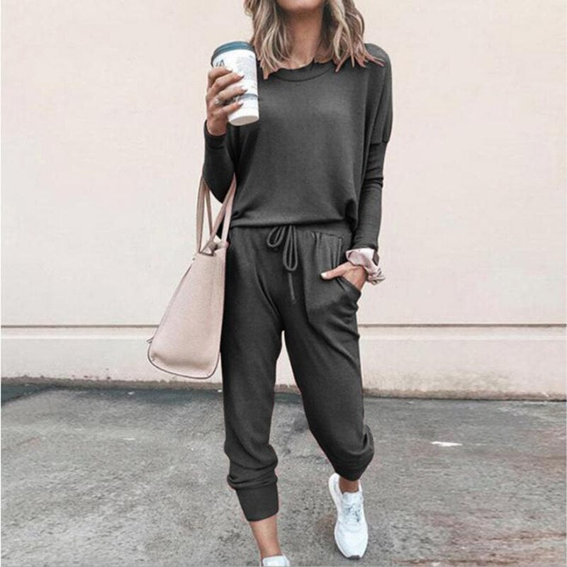 Adel | Conjunto Feminino de Jogging Confortável e Macio em Duas Peças