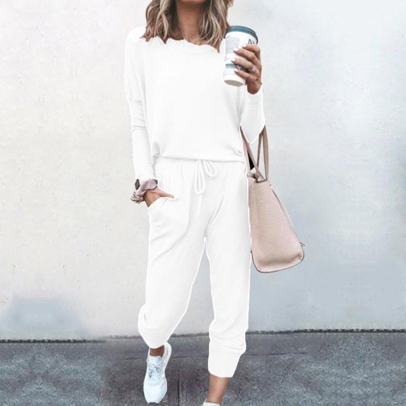 Adel | Conjunto Feminino de Jogging Confortável e Macio em Duas Peças