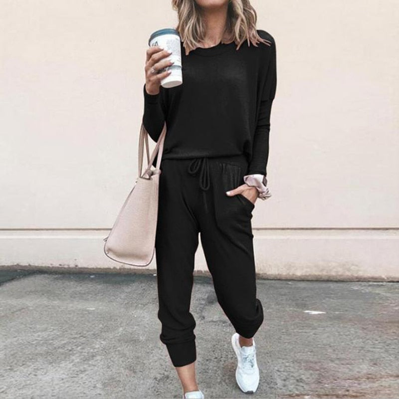 Adel | Conjunto Feminino de Jogging Confortável e Macio em Duas Peças