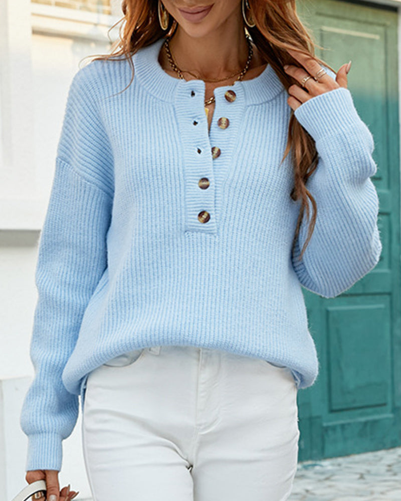 Benthe | Chunky Cozy Sweater with Round Neck