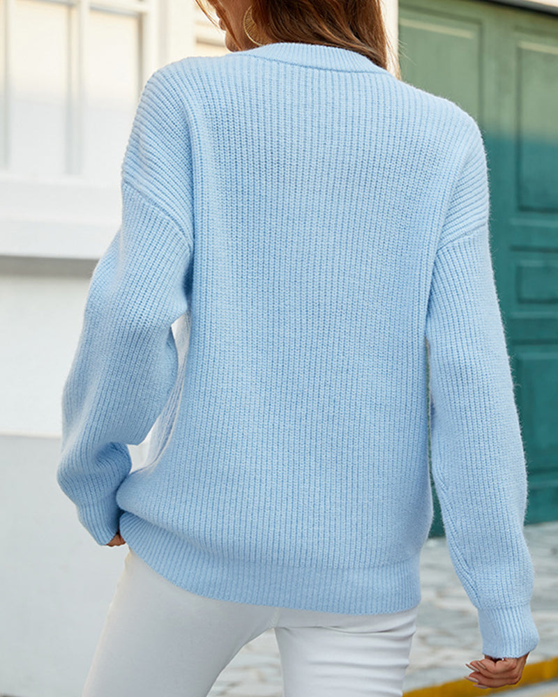 Benthe | Chunky Cozy Sweater with Round Neck