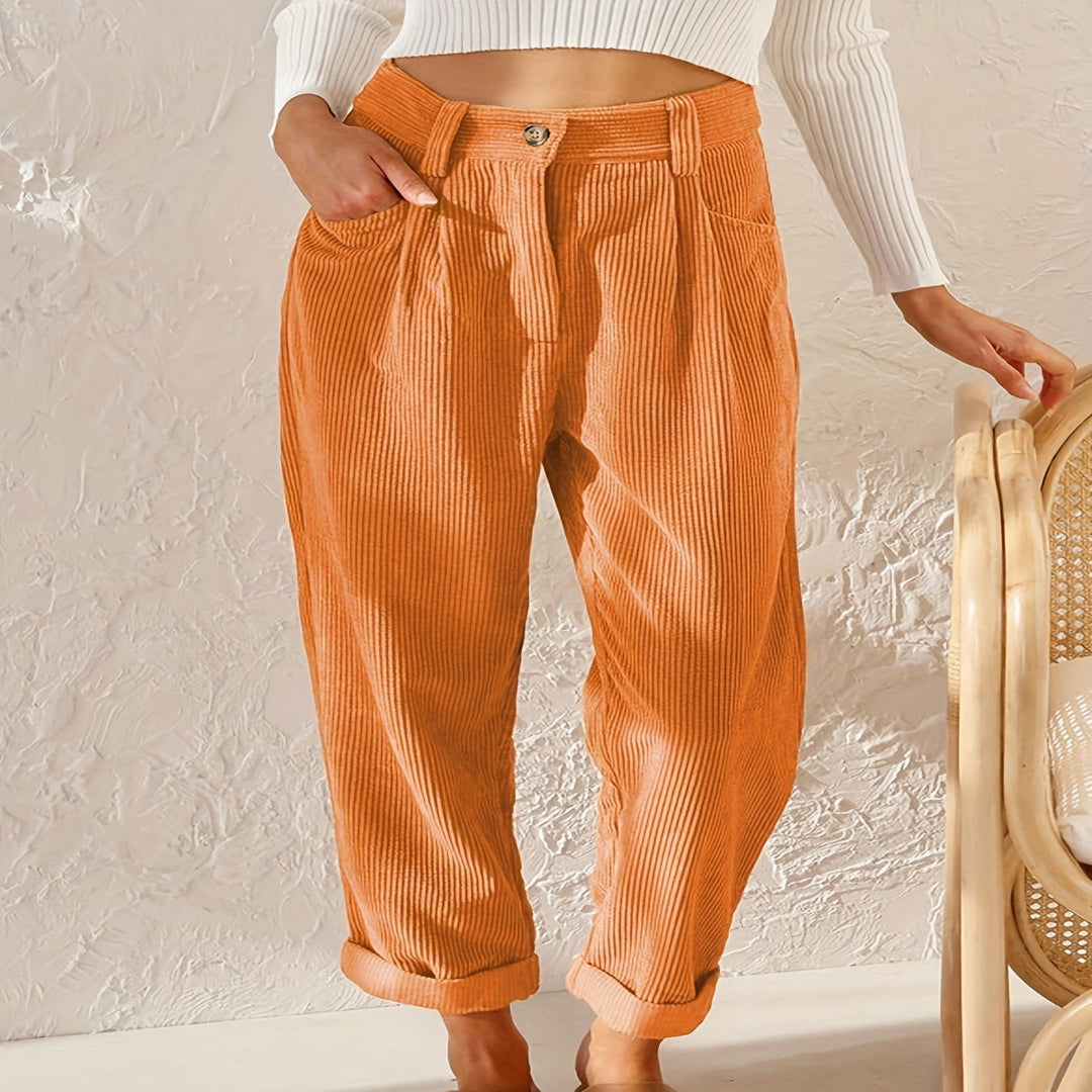 Bellarose | Elegantes Calças de Corda Femininas