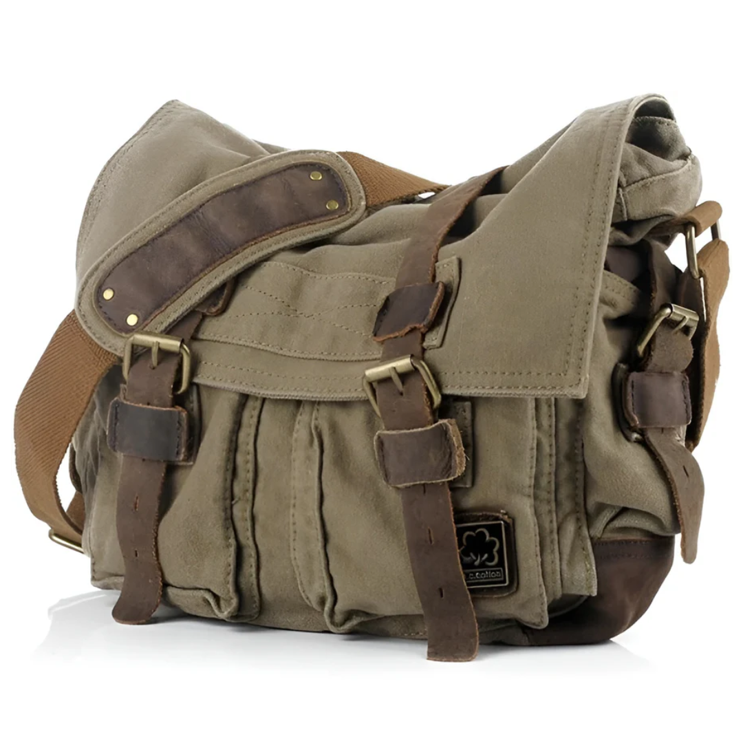 Grande Bolsa Masculina de Ombro em Lona - UrbanTrail