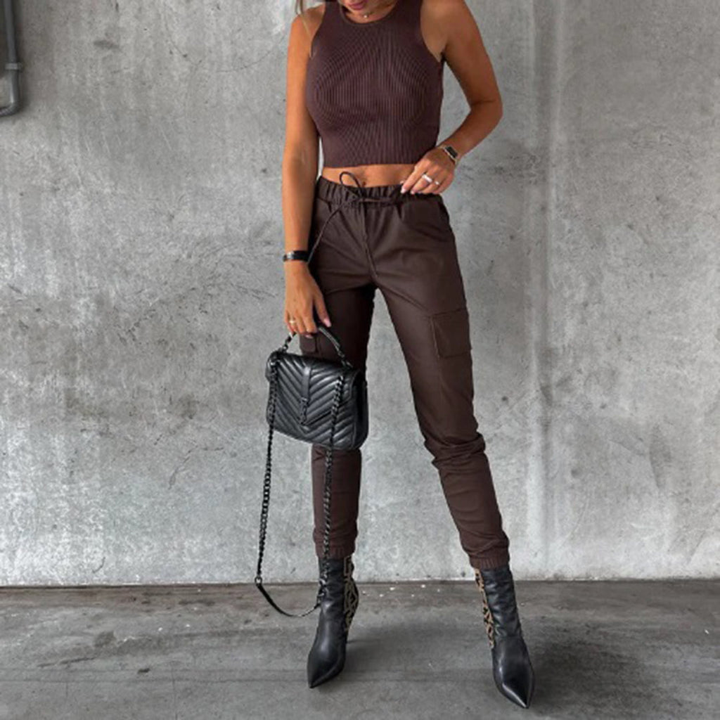 Chantal | Elegantes Calças Cargo