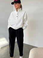 Conjunto de Treino Oversized em Fleece Super Confortável