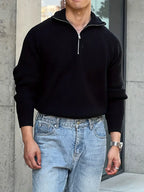 MAX | Suéter Masculino com Zíper para um Estilo Casual Descomplicado