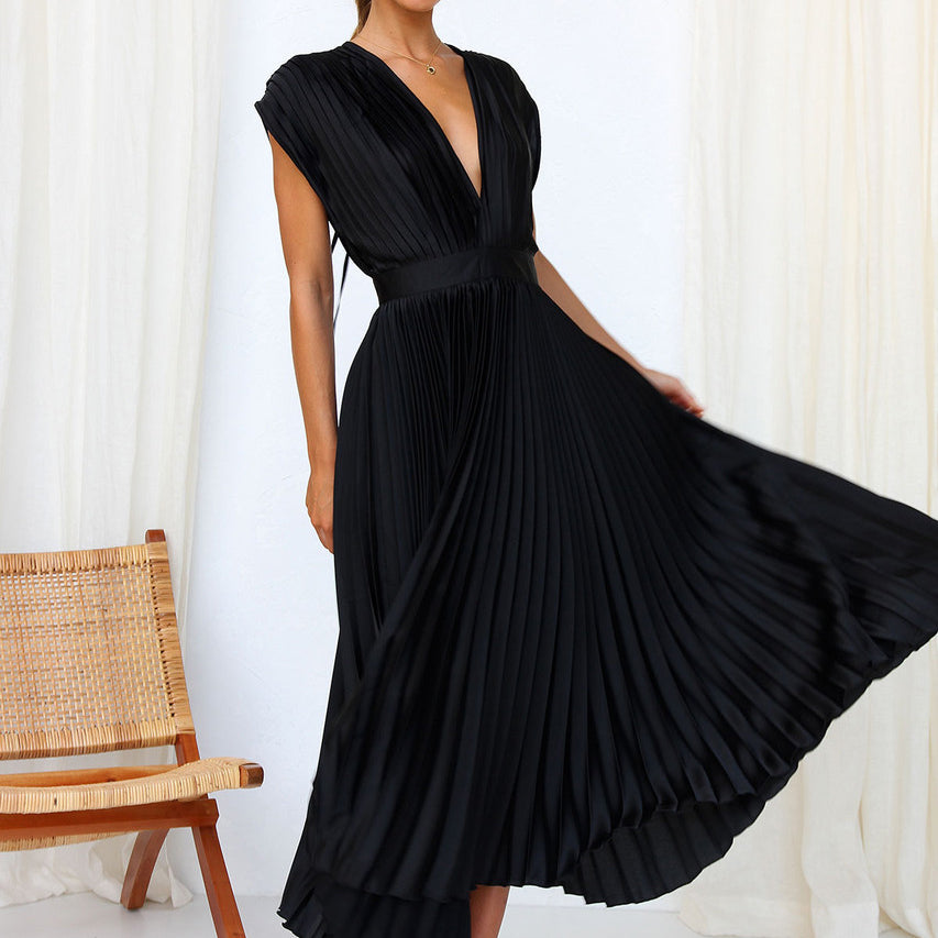Casimir | Vestido Moderno V com Decote para Mulheres | Sem Mangas