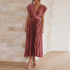 Casimir | Vestido Moderno V com Decote para Mulheres | Sem Mangas
