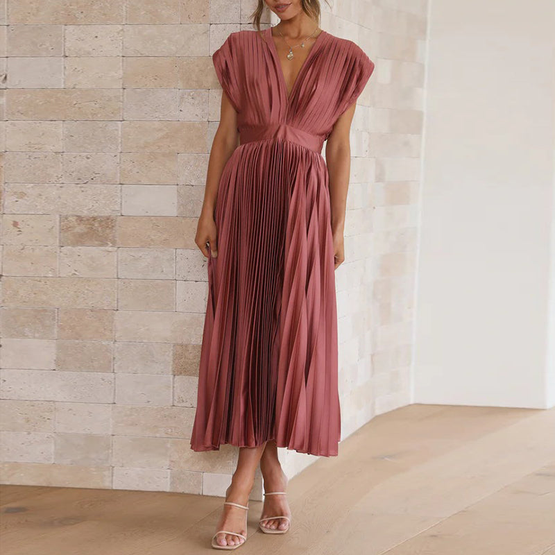 Casimir | Vestido Moderno V com Decote para Mulheres | Sem Mangas