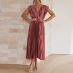 Casimir | Vestido Moderno V com Decote para Mulheres | Sem Mangas