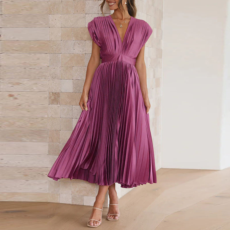 Casimir | Vestido Moderno V com Decote para Mulheres | Sem Mangas