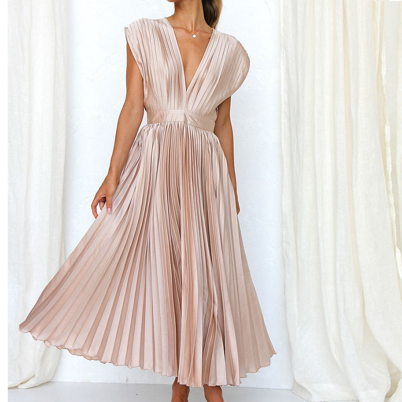 Casimir | Vestido Moderno V com Decote para Mulheres | Sem Mangas