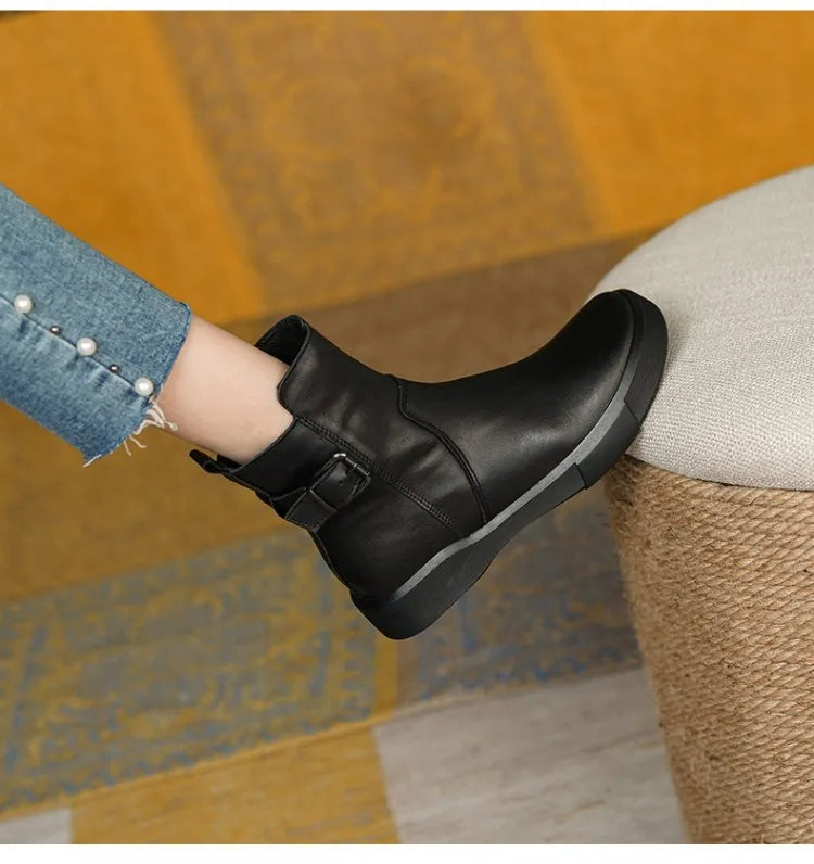 Hedwigen | Botas de Tornozelo Femininas | Estilo Vintage
