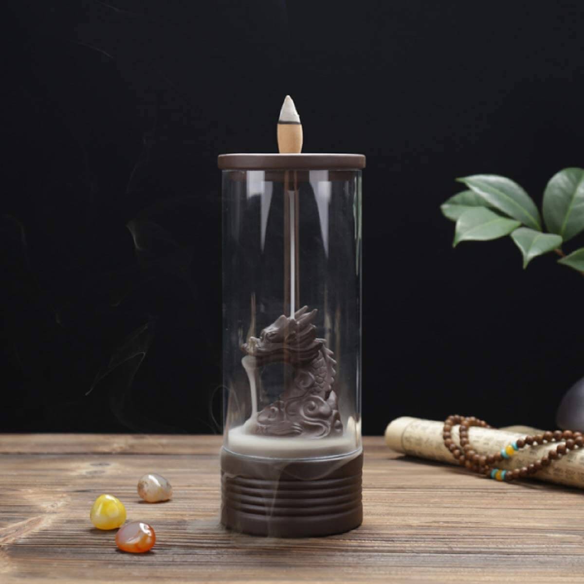 Candelabro de Incenso Dragão - Símbolo de Tranquilidade e Relaxamento