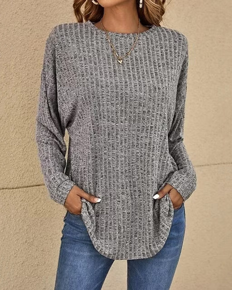 Eleonora | Camiseta de Manga Longa com Decote Redondo