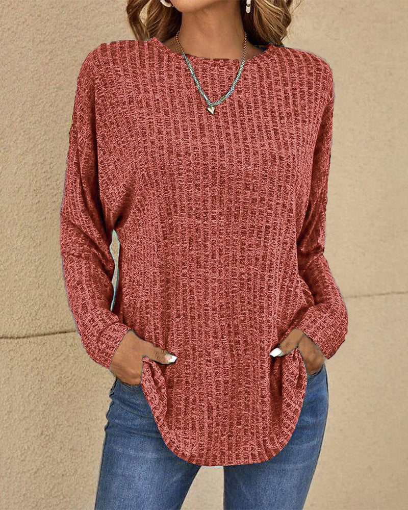 Eleonora | Camiseta de Manga Longa com Decote Redondo