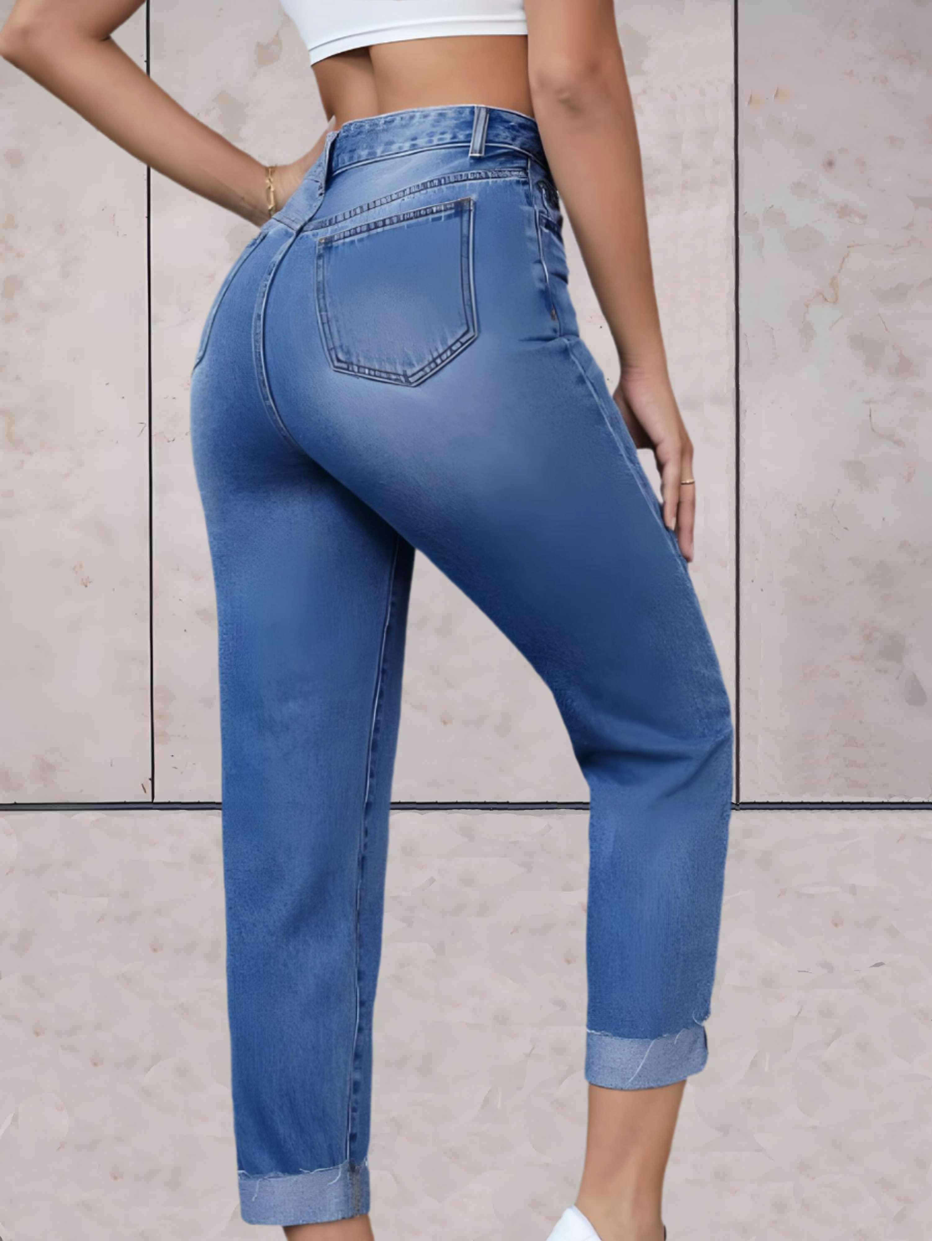 Eline | Estilosos Jeans de Cintura Alta