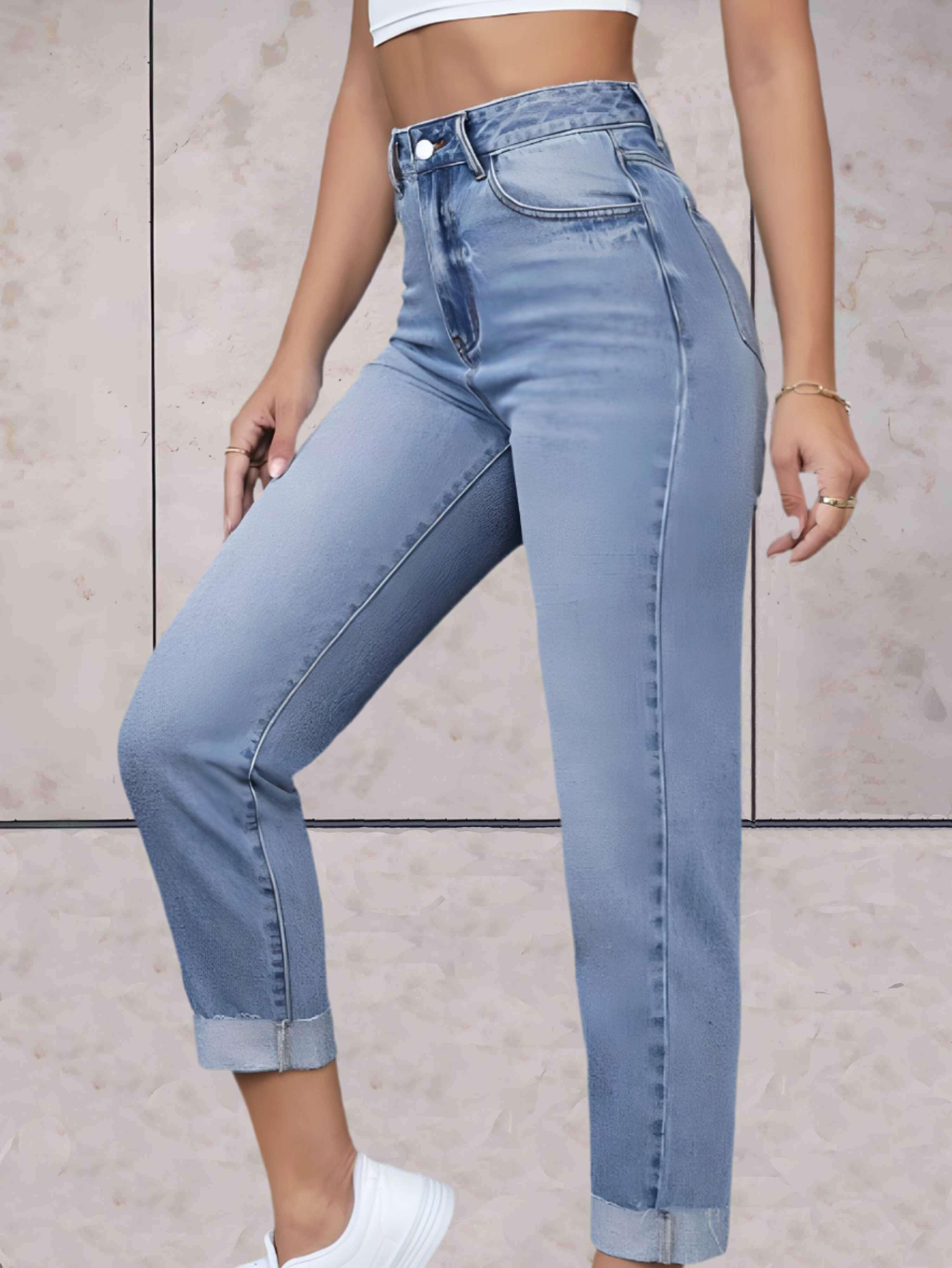 Eline | Estilosos Jeans de Cintura Alta