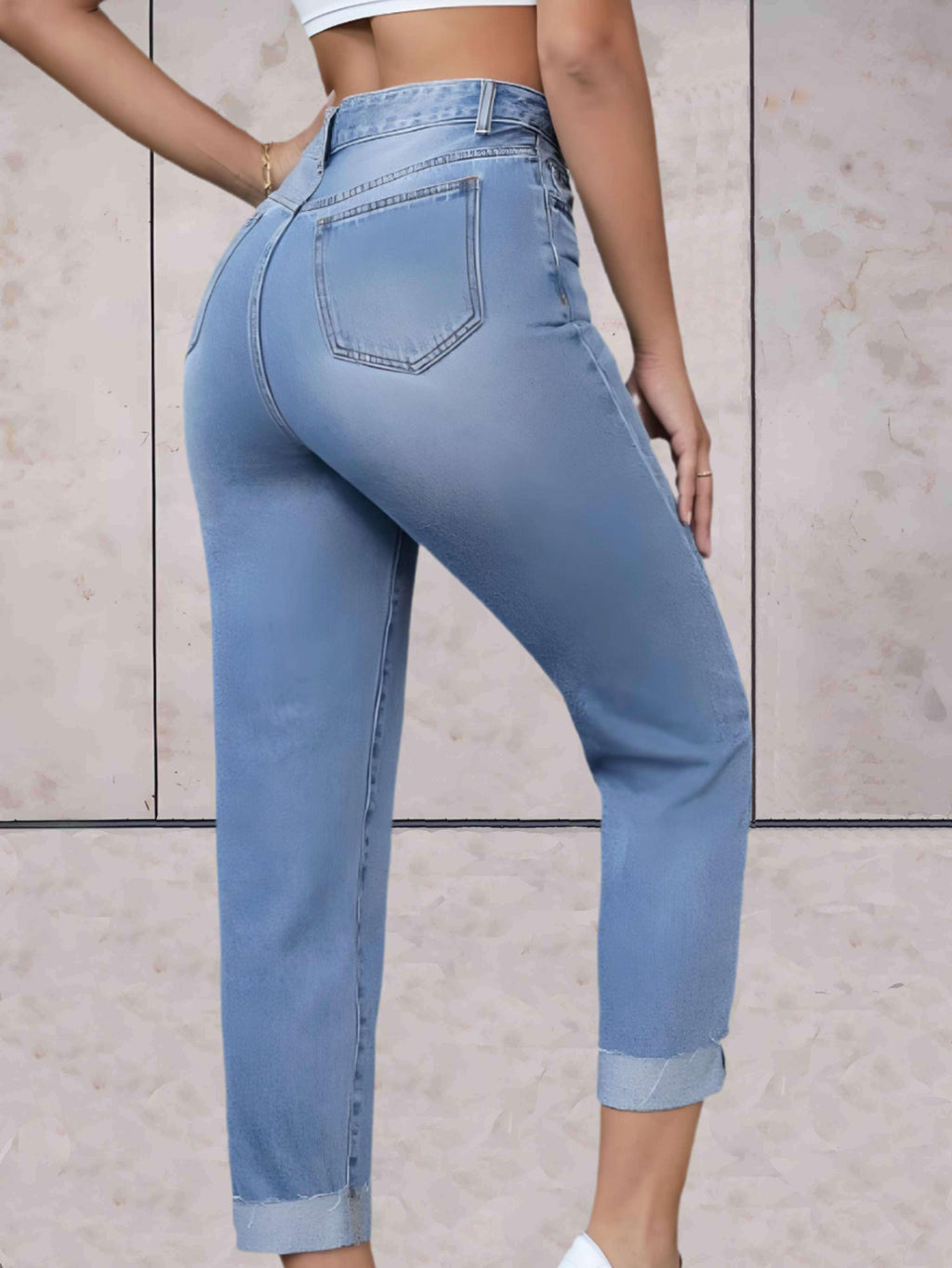 Eline | Estilosos Jeans de Cintura Alta
