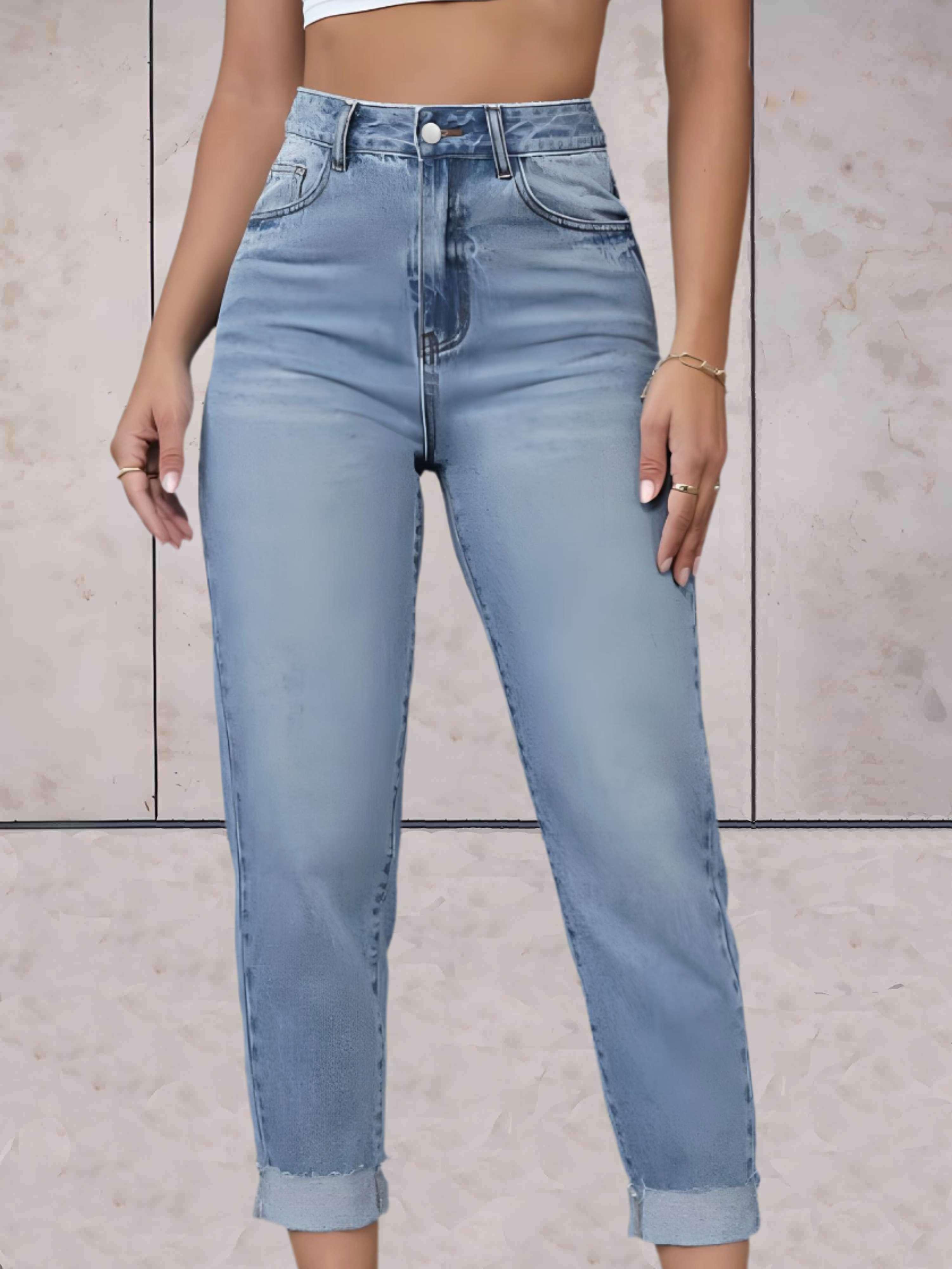 Eline | Estilosos Jeans de Cintura Alta
