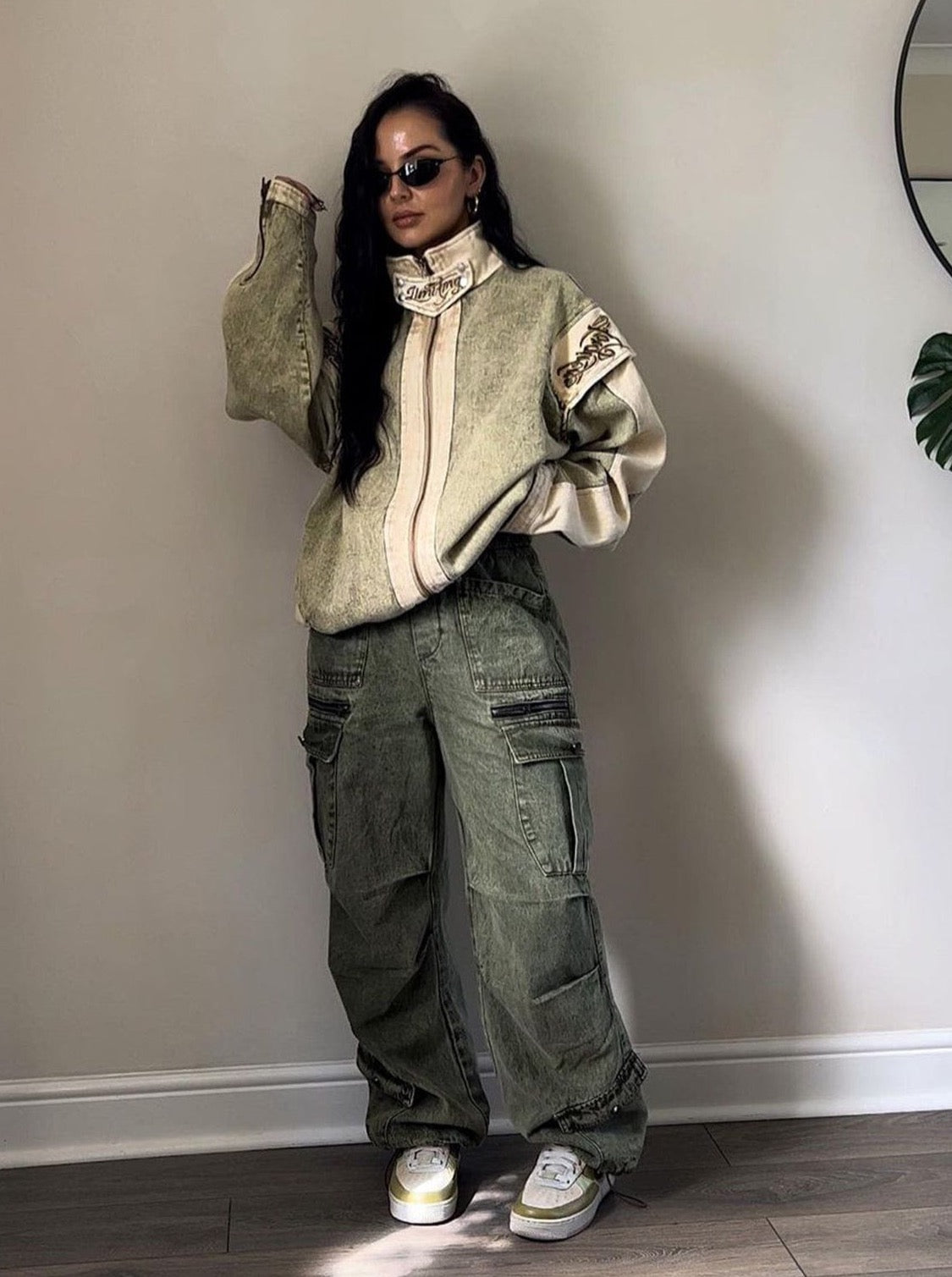 Esmée | Cargo Jeans com Cintura Regulável