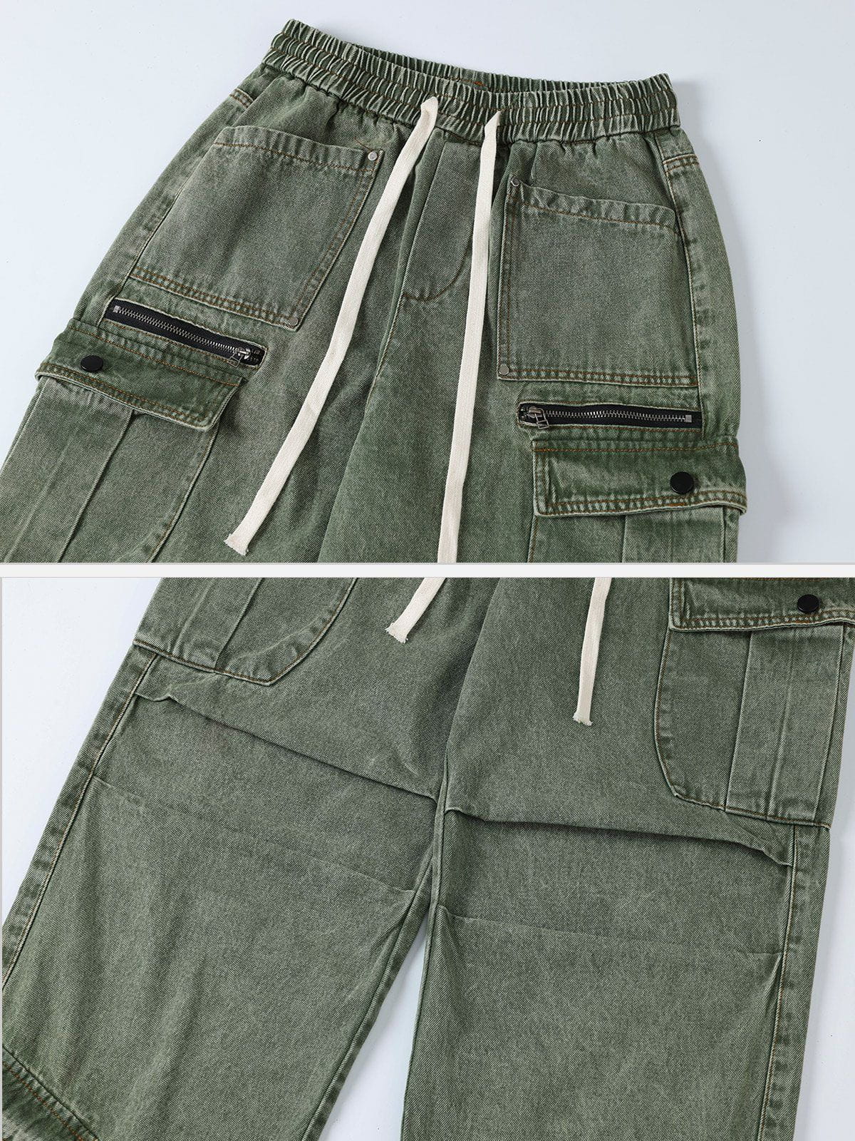 Esmée | Cargo Jeans com Cintura Regulável